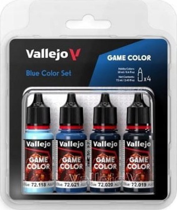 Vallejo Vallejo: 72.376 - Game Color - Σετ Μπλε Χρώματος 4 x (18 ml)