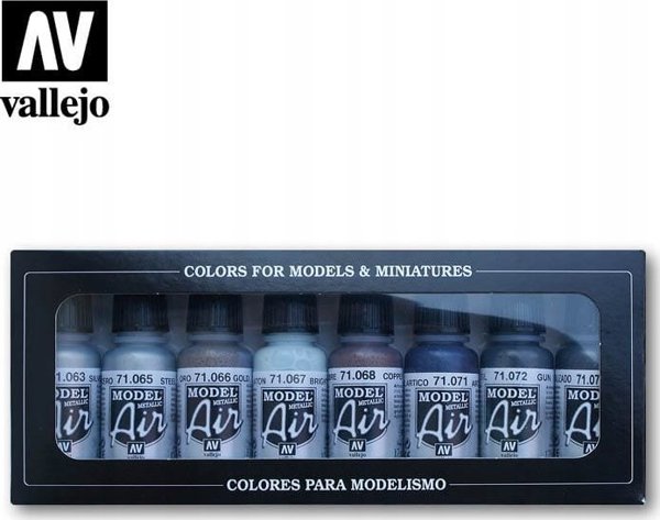 Vallejo Vallejo: Model Air - Metallic Colors 8x 17 mm