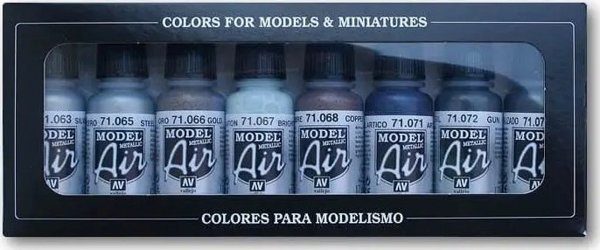 Vallejo Vallejo: Model Air - Metallic Colors 8x 17 mm