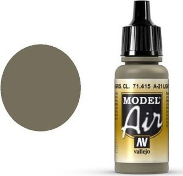 Vallejo Model Air Ακρυλικό Χρώμα A-21 Ανοιχτό Γκριζοκαφέ 17ml (71415)