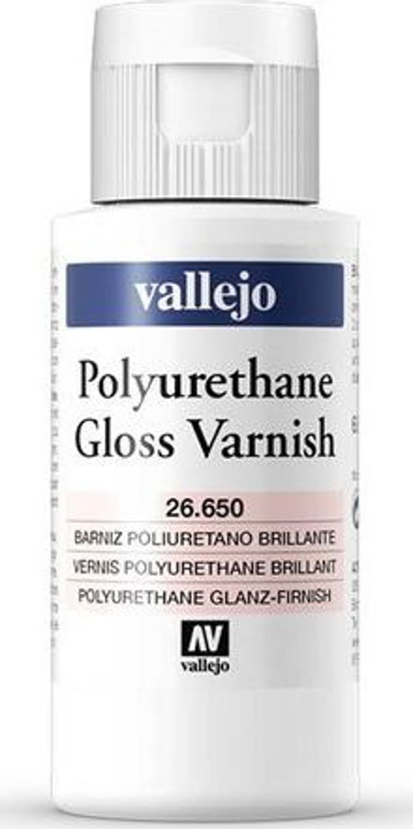 Vallejo Βερνίκι Ακρυλικό Πολυουρεθάνης 60ml Γυαλιστερό - Προστατευτικό Υλικό Για Μοντελισμό