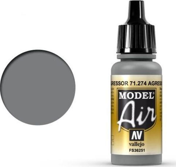 Vallejo Acrylic Color Model Air Aggressor Gray 71.274 - 17ml