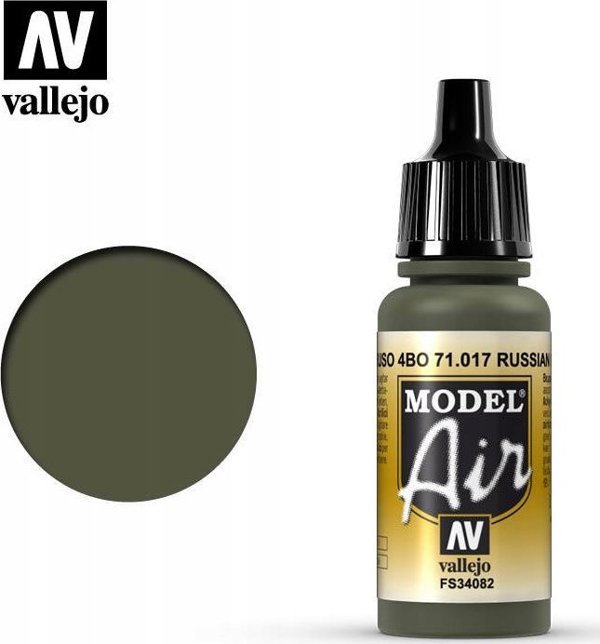 Vallejo Vallejo: 71.017 - Model Air - Russian Green 4BO (17 ml)
