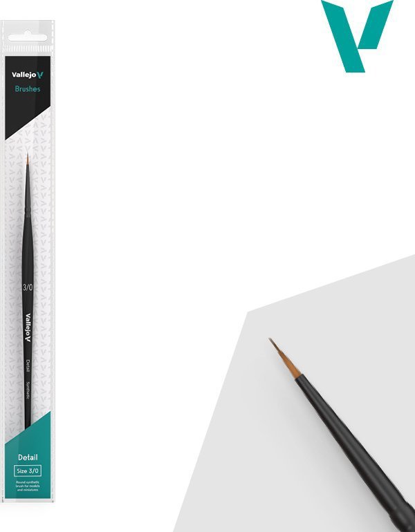 Vallejo Vallejo: B02030 - Detail - Round Brush - Synthetic 3/0
