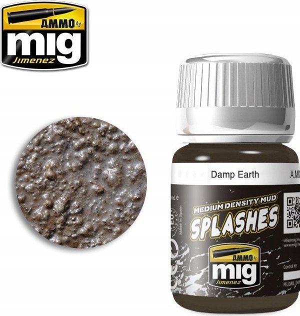 Vallejo Ammo: Splashes - Medium Density Mud - Damp Earth