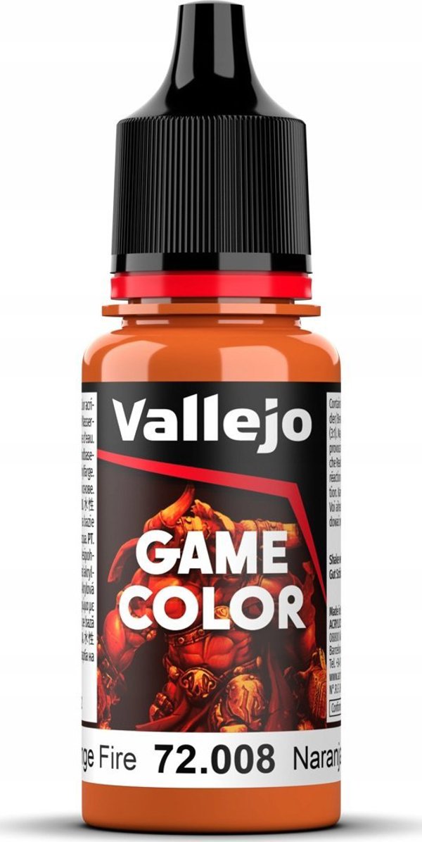 Vallejo Vallejo: 72.008 - Game Color - Orange Fire (18 ml) 13317652 8429551720083