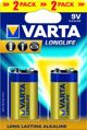 Varta Μπαταρία LongLife 9V Block 2 τεμ.