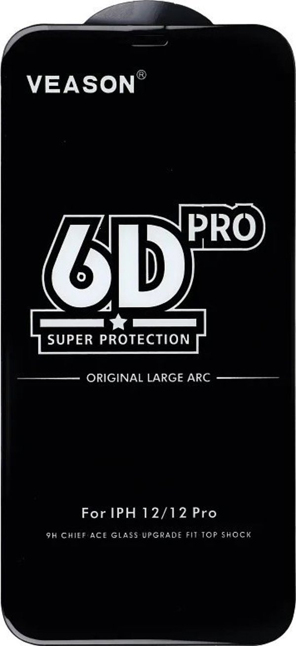 Veason Σκληρυμένο Γυαλί 6D Pro Veason Glass - για Iphone 16 Pro Max μαύρο