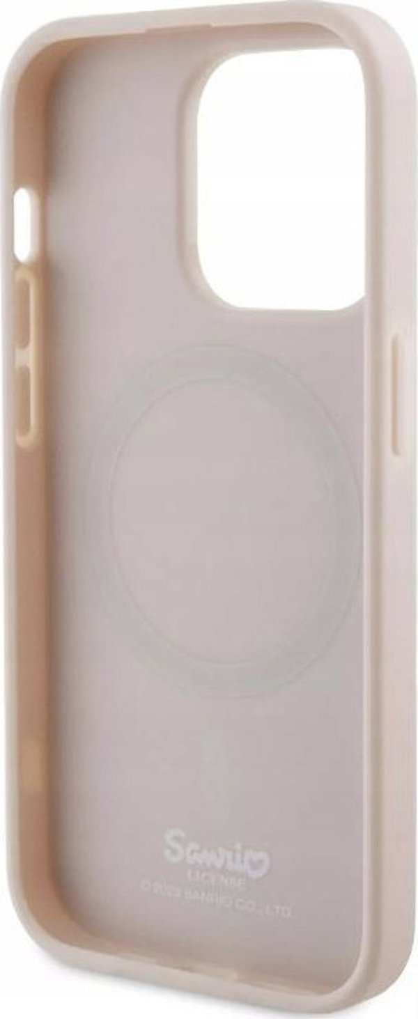 Vega HELLO KITTY PU KITTY ASLEEP LOGO MAGSAFE ΘΗΚΗ ΓΙΑ IPHONE 15 PRO ΡΟΖ>