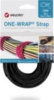 Velcro Ταινία VELCRO One Wrap 25 mm x 300 mm, 25 τεμάχια, επιβραδυντικό φλόγας, μαύρο