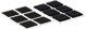 Velcro VELCRO Velcro kwadraty samoprzylepne rzep 25 mm x 25 mm x 24 zestawy czarny