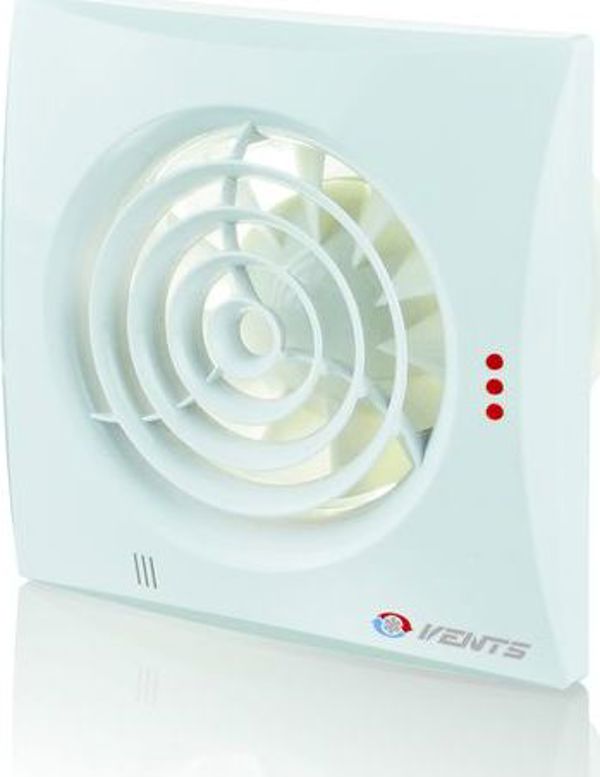Vents Αξονικός Ανεμιστήρας 125QUIET, 125mm, 230V, 17W, 185m³/h, 32dB, Λευκός