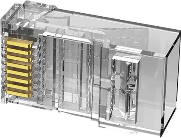Βύσμα RJ45 κατηγορίας 6 UTP Vention IDDR0-100 διαφανές 100 τεμ.