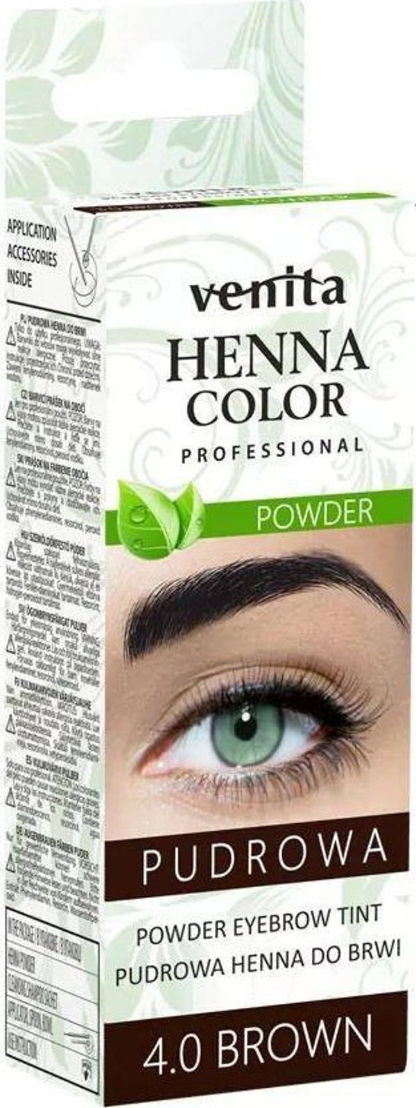 Venita Χρώμα Φρυδιών Σε Σκόνη Henna 4.0 Καφέ 4g