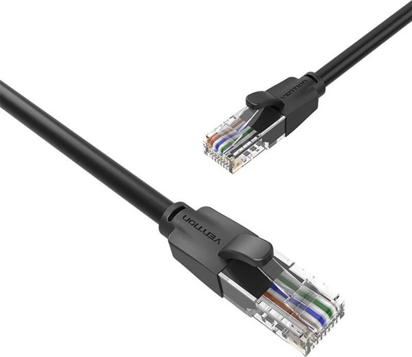 Καλώδιο δικτύου UTP CAT6 Vention IBEBF RJ45 Ethernet 1000Mbps 1m μαύρο