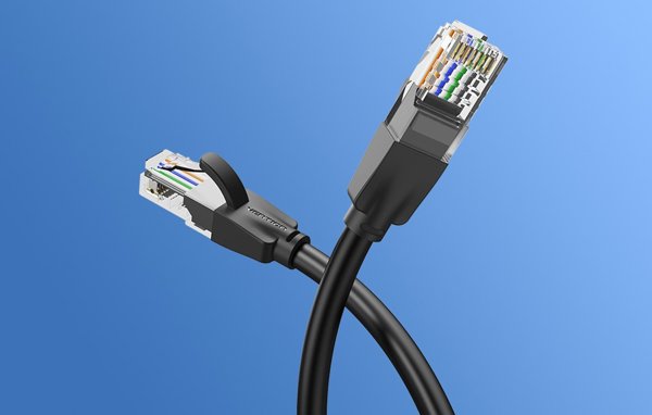 Καλώδιο δικτύου UTP CAT6 Vention IBEBF RJ45 Ethernet 1000Mbps 1m μαύρο