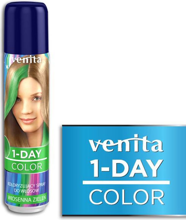 Venita 1-Day χρωματικό σπρέι 3 Ανοιξιάτικο Πράσινο