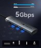 Vention 5in1 USB-C 100W PD 5Gbps 4K@60Hz silver