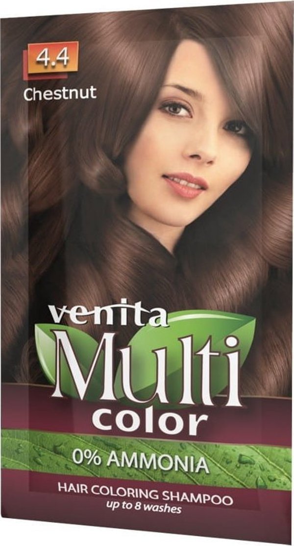 VENITA_Πολύχρωμο χρωματιστό σαμπουάν 4.4 Chestnut 40g