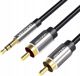Καλώδιο ήχου Vention BCFBH 2 m 3.5mm TRRS 2 x RCA Μαύρο