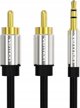 Καλώδιο ήχου Vention BCFBH 2 m 3.5mm TRRS 2 x RCA Μαύρο