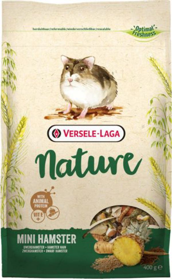 Versele-Laga Mini Hamster Nature - τροφή για χάμστερ συσκ. 400 γρ. καθολική