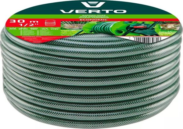 VERTO Λάστιχο κήπου 30m 1/2" ECONOMIC (15G801)