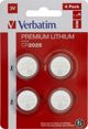 Verbatim Μπαταρία Λιθίου CR2025 3V, Button Cell, 4 Τεμάχια