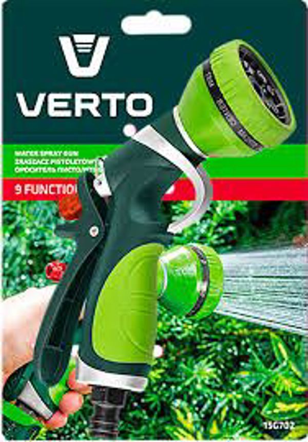 Verto Zraszacz pistoletowy 9-funkcyjny (15G702)