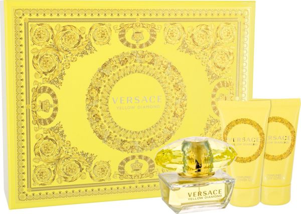 Versace Yellow Diamond W 50 Edt 50ml + 50ml Βάλσαμο + 50ml Τζελ για ντους