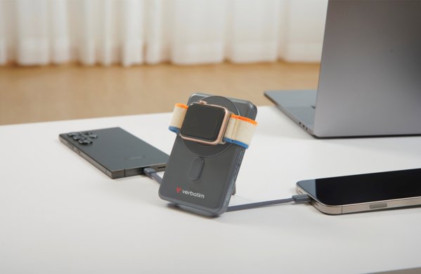 Verbatim Charge´n´Go 2C 5000mAh magn. PB grau inkl.2 Kabel 32251
