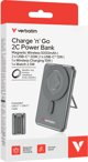 Verbatim Charge´n´Go 2C 5000mAh magn. PB grau inkl.2 Kabel 32251