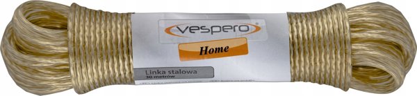 Vespero Ατσάλινο Σχοινί Πλυντηρίου 30m, Διάμετρος 3.1mm, Επικάλυψη Σιλικόνης, Ανθεκτικό στις Καιρικές Συνθήκες