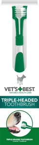 Vet's Best Τριγωνική Οδοντόβουρτσα Σκύλου με Αντιολισθητική Λαβή για Απομάκρυνση Πλάκας και Πέτρας