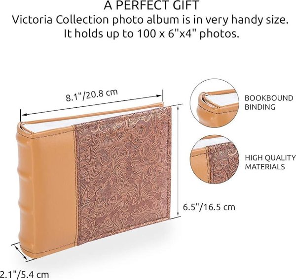 Άλμπουμ Victoria Collection B 10x15/100M Λουλούδι-4, χρυσό