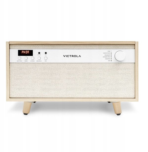 Victrola Century 6-in-1 music center, natural