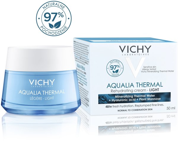 Vichy Aqualia Thermal Light Κρέμα Προσώπου Ενυδάτωσης 48h 50ml