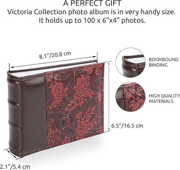 Άλμπουμ Victoria Collection B 10x15/100M Λουλούδι-2, κόκκινο