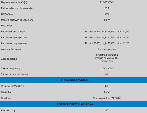 Φορτιστής Victron Energy Blue Smart IP65 12V 25A Bluetooth