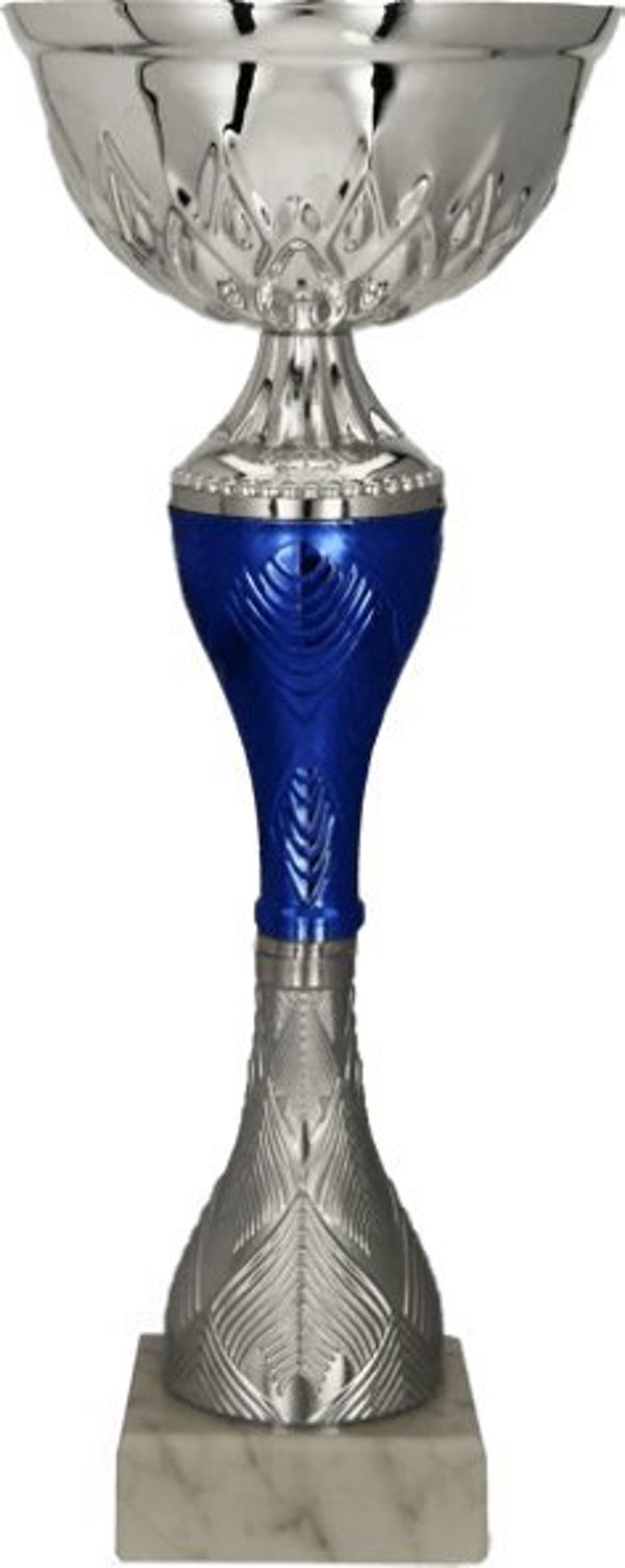 Victoria Sport Μεταλλικό Κύπελλο Victoria Sport Ασημί-Μπλε 2912371697407