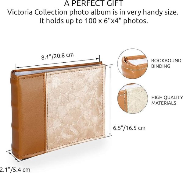 Άλμπουμ Victoria Collection B 10x15/100M Λουλούδι-3, χρυσό