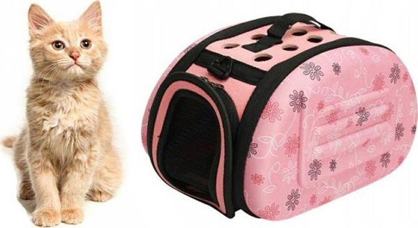 Victoria Fashion Transporter τσάντα για σκύλο και γάτα ροζ 35x20 AG644S 8504805 5907621820367