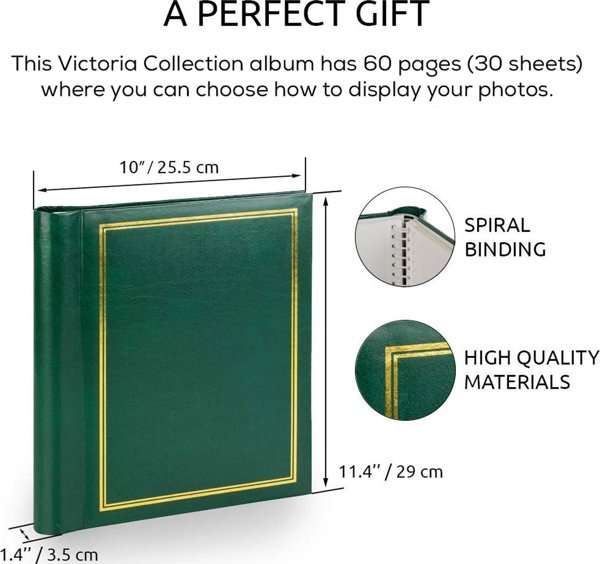 Άλμπουμ Victoria Collection SA60S Μαγνητικό 60 σελίδες Κλασικό, πράσινο