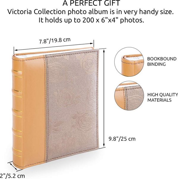 Άλμπουμ Victoria Collection B 10x15/200M Ροζ, χρυσό 2 τεμ