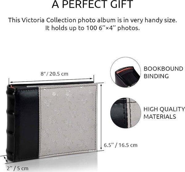 Άλμπουμ Victoria Collection B 10x15/100M Flower-5 BP, ασημί
