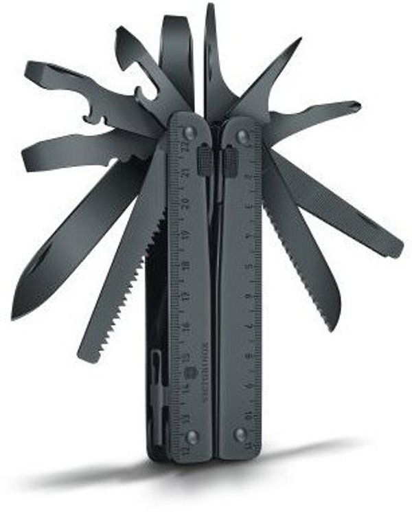 Πολυεργαλείο Victorinox SwissTool Burnished, μαύρο