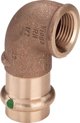 Viega Γωνία 90° Profipress W 15mm x 1/2" Θηλυκό Σπείρωμα (GW) - Χάλκινος Σύνδεσμος Πρεσαριστός