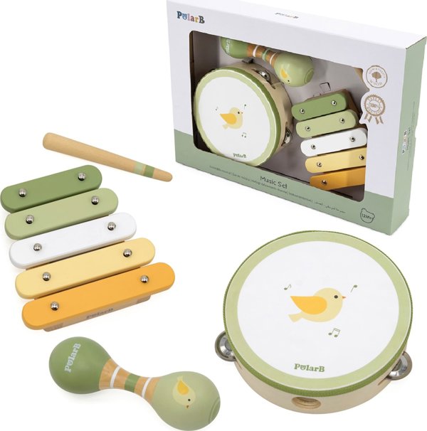 Viga Toys Σετ Μουσικών Οργάνων Green Lumarko! 13959562 6971608442131