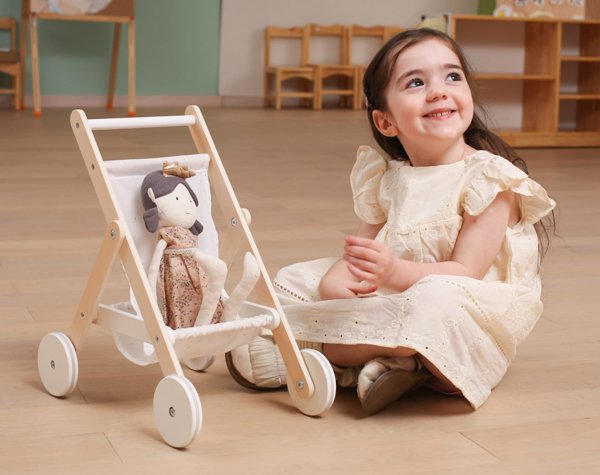 Viga Toys Ξύλινο καρότσι κούκλας VIGA PolarB 13985192 6971608442360