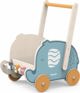 Viga Toys PolarB Ξύλινο Καροτσάκι Περπατήματος 2 σε 1, Σπρωχτήρι Ελεφαντάκι για Παιδιά